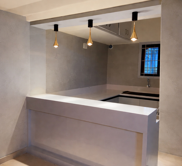 kitchen partition design by Nakshatra Interiors