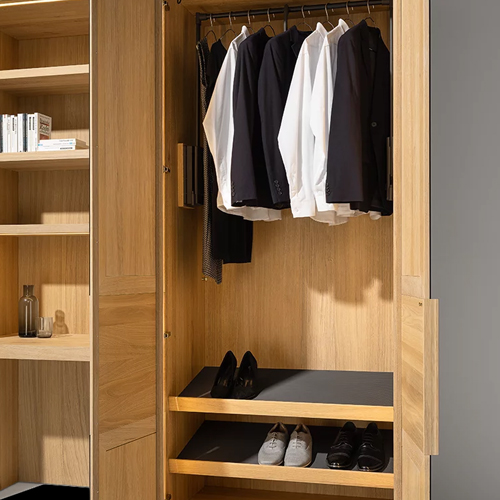 sliding wardrobe with storage solutions